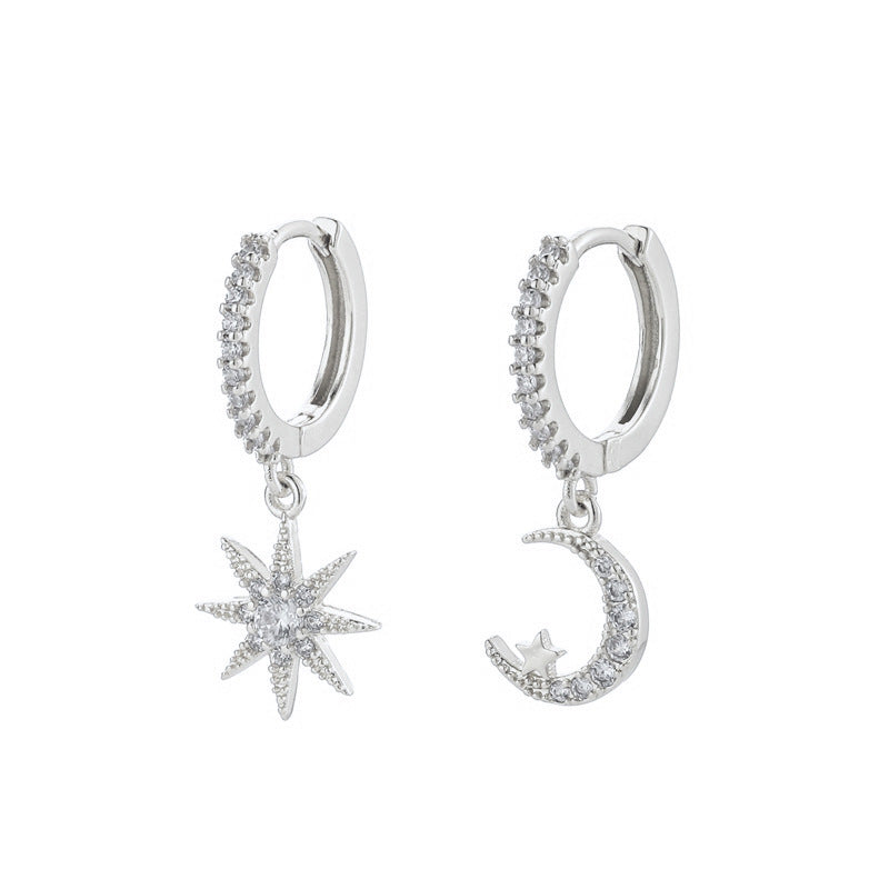 "Najma & Qamar" Earrings – Celestial Whispers by Zaaynaa