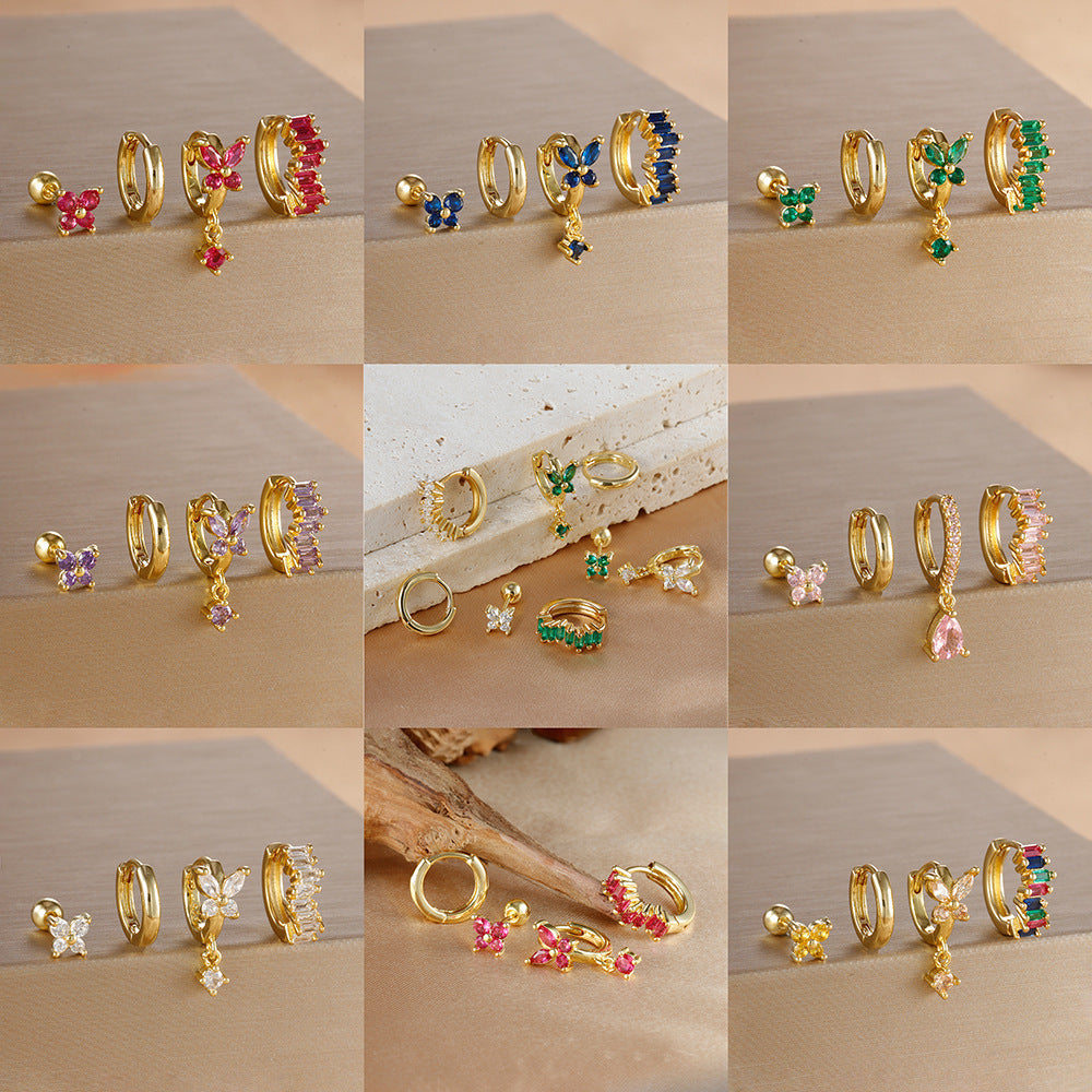 "Farasha" Earring Set – Dancing Light by Zaaynaa